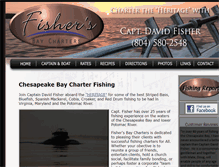 Tablet Screenshot of fishersbaycharters.com